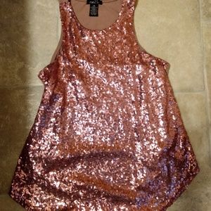 Pink Sequined Top